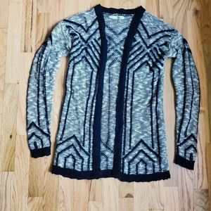 Long Black & White Sweater Maurices Brand